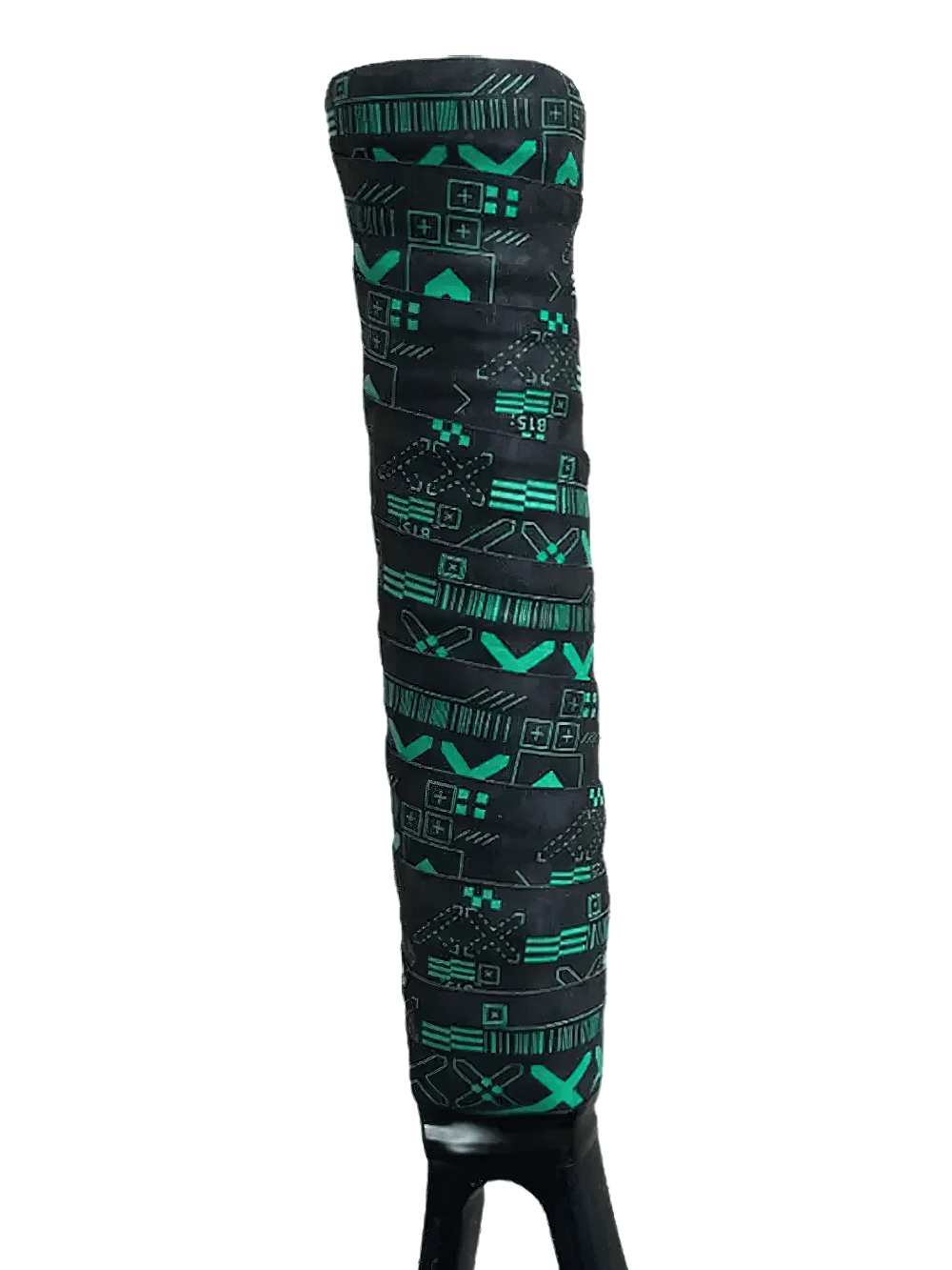 Sweat-Absorbing Anti-Slip Tennis Racket Grip Tape - SF3482 with stylish design for secure grip and sweat reduction during play.